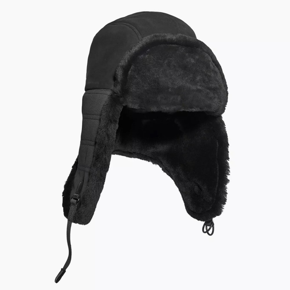 UGG Mixed Media Trapper Size SM/PM Black $155 NWT